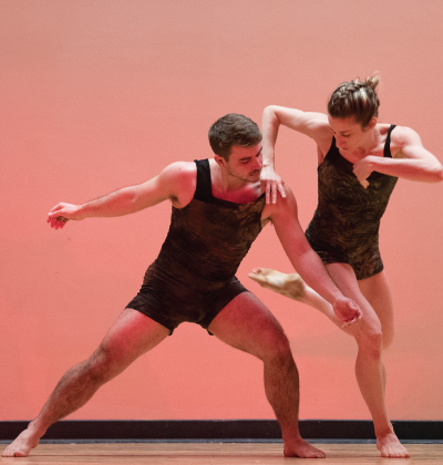 Amanda Selwyn Dance Theatre artists in performance at East Village Community School, NYC